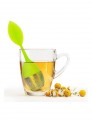 Zaparzacz silikonowy do herbaty z uchwytem i podstawką
