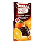 Czekolada gorzka z pomarańczą bez dodatku cukru 75g Torras