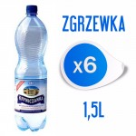 KRYNICZANKA GAZOWANA 1,5l (zgrzewka - 6 butelek)