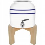 Dozownik wody ceramiczny na stojaku biały VIO CD-01