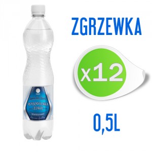 WYSOWIANKA ZDRÓJ GAZOWANA 0,5l (zgrzewka - 12 butelek)