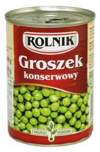 Groszek konserwowy 400ml Rolnik