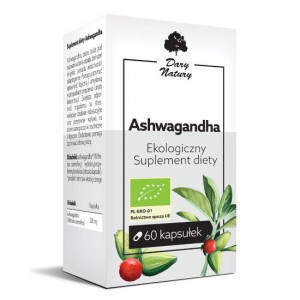 Ashwagandha BIO Suplement diety 60 kaps. Dary Natury