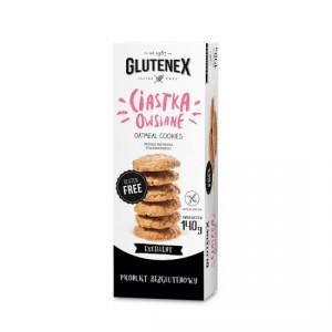 Ciastka owsiane bezglutenowe 140g Glutenex