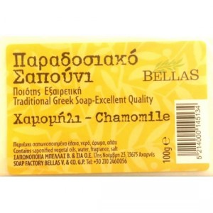 Mydło oliwkowe z rumiankiem naturalne 100g Bellas