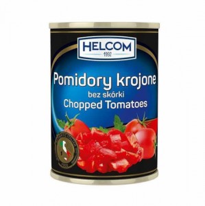 Pomidory krojone bez skórki 400g Helcom 