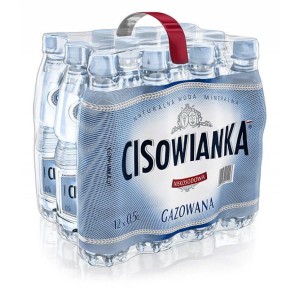 Woda Cisowianka gazowana 0,5l (zgrzewka - 12 butelek) 