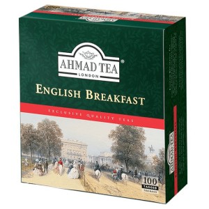 Herbata ekspresowa English Breakfast 100 torebek z zawieszką Ahmad Tea