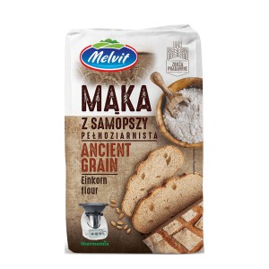 Mąka z samopszy  pełnoziarnista (samopsza) 1kg Melvit