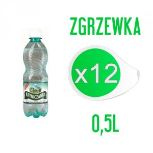 KRYNICZANKA LEKKO GAZOWANA 0,5l (zgrzewka - 12 butelek)