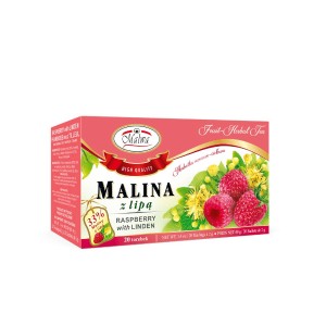 Herbatka owocowa Malina z lipą 40g (20x2g) Malwa