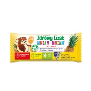 Lizak Mniam-Mniam o smaku ananasowym bez cukru 6g Starpharma