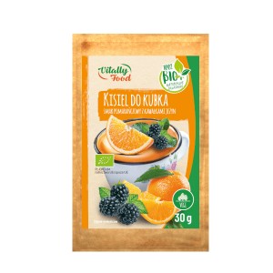 Kisiel ekologiczny DO KUBKA pomarańczowy z jeżynami 30g Vitally Food