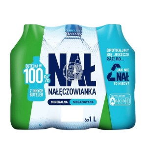 Woda mineralna Nałęczowianka niegazowana 1l  (zgrzewka - 6 butelek)