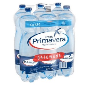 Primavera gazowana 1,5l (zgrzewka - 6 butelek) WYPRZ