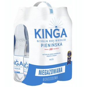 Woda mineralna Kinga Pienińska niegazowana 1,5l (zgrzewka - 6 butelek)