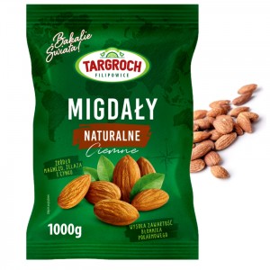Migdały naturalne ciemne 1kg TARGROCH