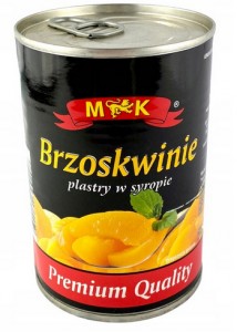 BRZOSKWINIE plastry w syropie 420g MK