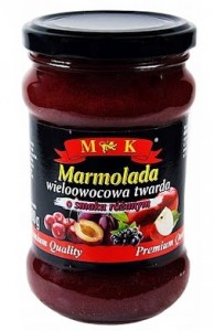MARMOLADA twarda wieloowocowa o smaku różanym 380g MK