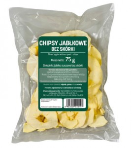 Chipsy jabłkowe bez skórki 75g TARGROCH