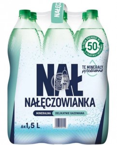 Woda mineralna Nałęczowianka lekko gazowana 1,5l  kaucja