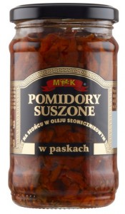 Pomidory suszone na słońcu w oleju w paskach 280g MK