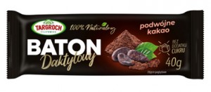 Baton daktylowy podwójne kakao 40g Targroch
