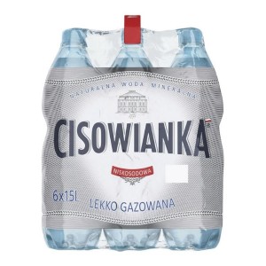 Woda Cisowianka lekko gazowana 1,5l kaucja