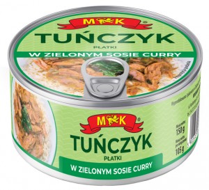 Tuńczyk w zielonym sosie curry 150g MK