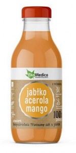 Sok jabłko, acerola, mango 300ml Ekamedica