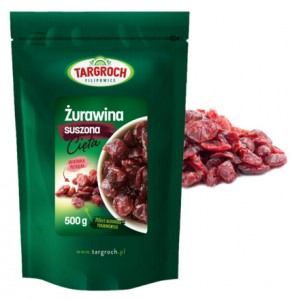 ŻURAWINA SUSZONA CIĘTA 500g Targroch