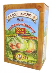 SOK JABŁKO-WIŚNIA 5l Łąckie Ogrody (Tłocznia Maurer) 