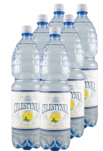 Napój celestynka gazowana o smaku cytrynowo - miętowym 1,5 l x 6 szt kaucja