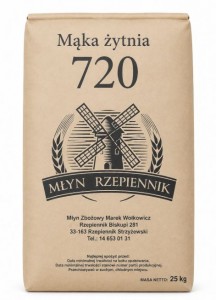 MĄKA ŻYTNIA TYP 720 25KG