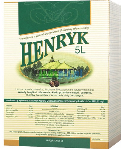 HENRYK 5l woda lecznicza
