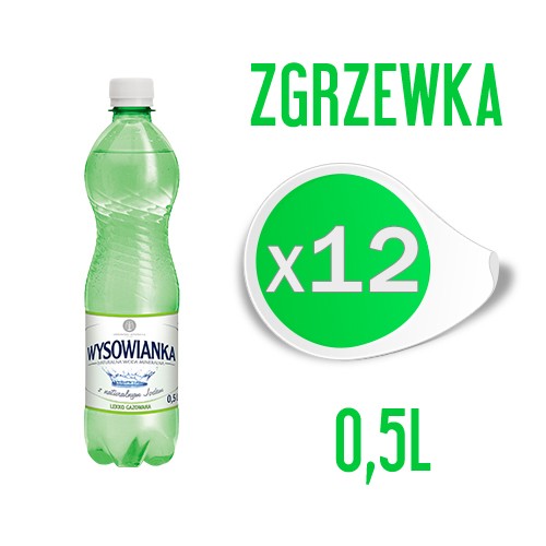 WYSOWIANKA LEKKO GAZOWANA 0,5l (zgrzewka - 12 butelek)