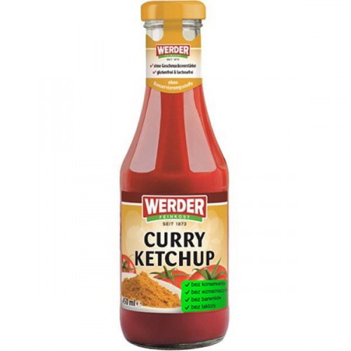 Ketchup pomidorowy z curry 450ml Werder