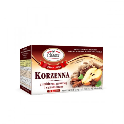 Herbatka ziołowo-owocowa Korzenna 40g (20x2g) Malwa