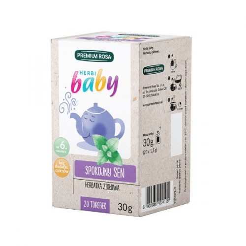 Herbatka ziołowa Herbi Baby Spokojny sen 30g (30x1,5g) Premium Rosa - sklep jedzpij