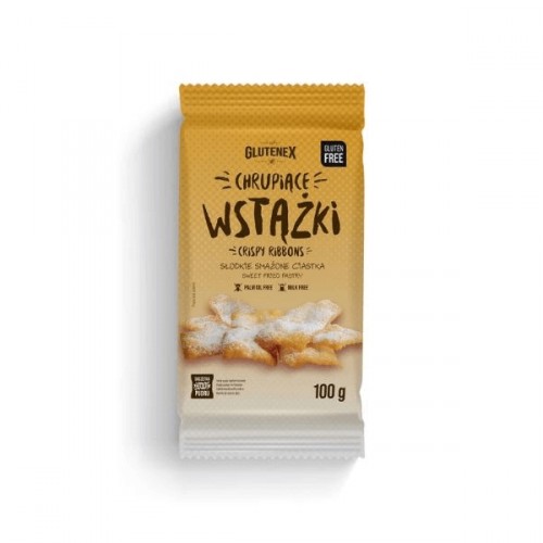 Chupiące wstążki - smażone ciastka bezglutenowe 100g Glutenex