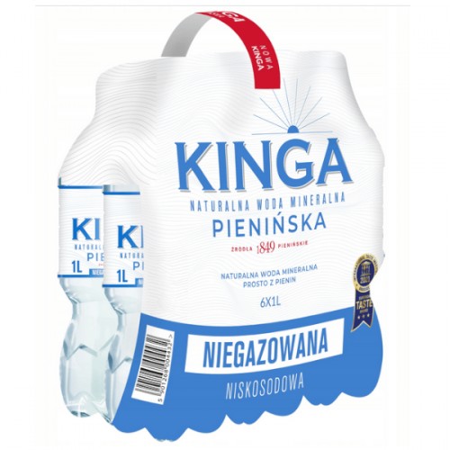 Woda mineralna Kinga Pienińska niegazowana 1l (zgrzewka - 6 butelek)