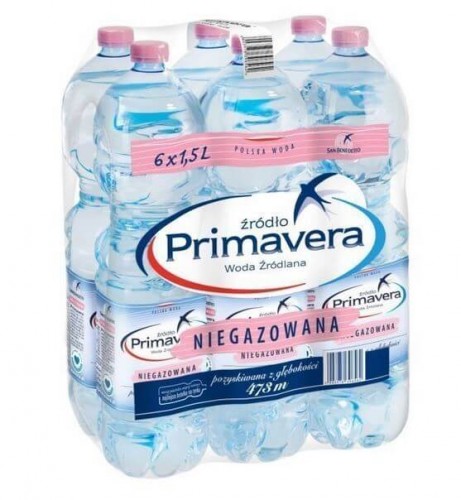 Primavera niegazowana 1,5l (zgrzewka - 6 butelek)
