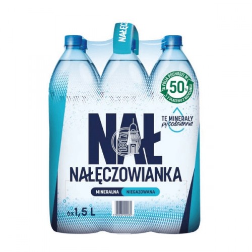 Woda mineralna Nałęczowianka niegazowana 1,5l (zgrzewka - 6 butelek)