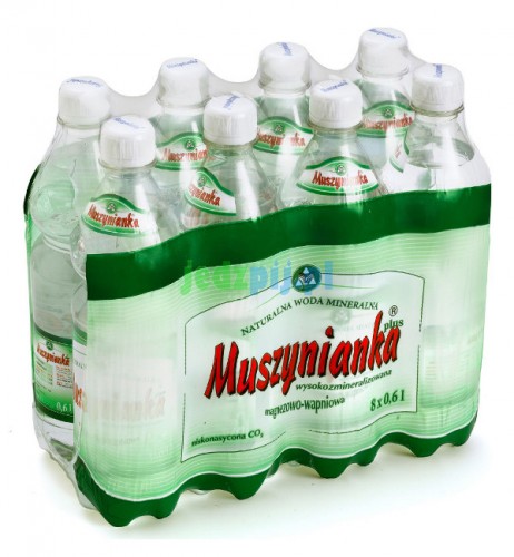 MUSZYNIANKA LEKKO GAZOWANA 0,6l (zgrzewka - 8 butelek)