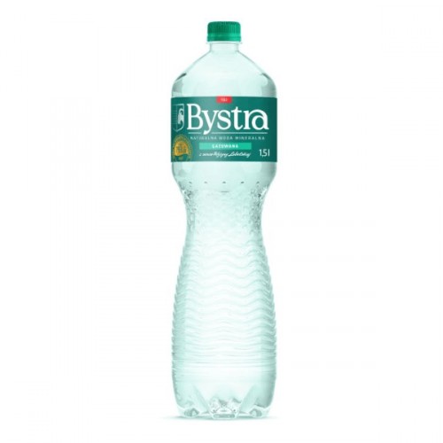 Woda mineralna Bystra gazowana 1,5l (zgrzewka - 6 butelek)