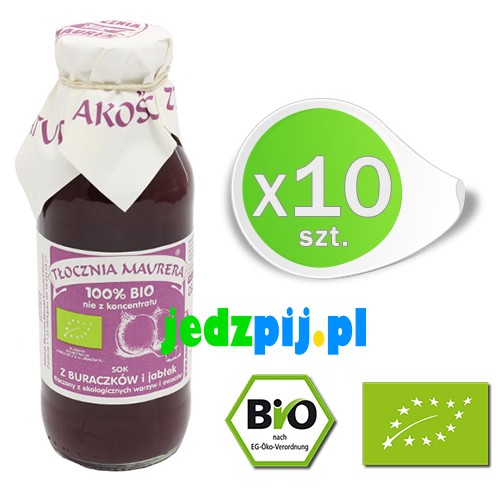 BIO SOK Z BURAKÓW 300 ml zgrzewka 10 szt Sok Maurera (Tłocznia Maurer)